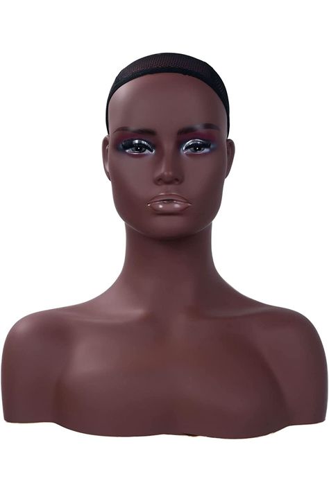 JINGFA Realistic Female Mannequin Head With Shoulder Display Manikin Head Bust for Wigs,Makeup,Beauty Accessories Displaying Manikin Head, Head Bust, Wig Ideas, Female Mannequin, Mannequin Head, Accessories Display, Mannequin Heads, Beauty Accessories, Beauty Makeup