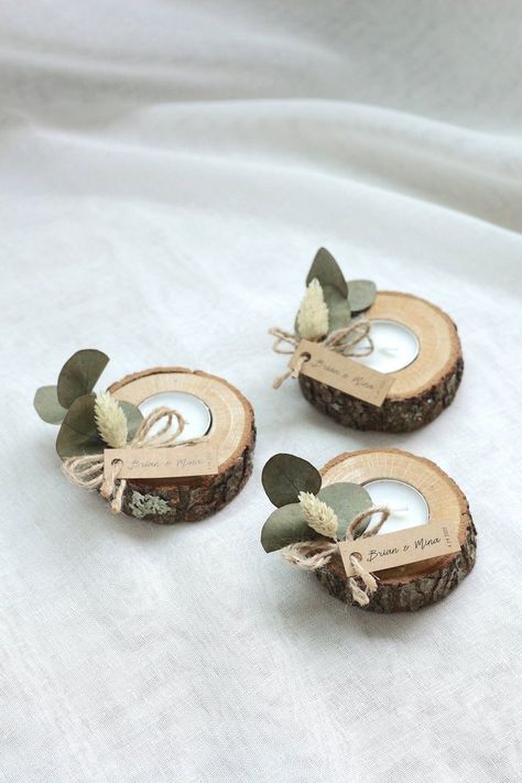 [Ad] Wedding Favors For Guests Bulk Gift Rustic Wedding Favor | Etsy #fallweddingfavorsforguests Hiking Theme Wedding Favors, Wedding Favor Ideas For Guests, Rustic Fall Wedding Favors, Wood Wedding Favors, Fairytale Wedding Favors, Eucalyptus Decor, Rustic Favors, Wood Tea Light Holder, Rustic Bridal Shower Favors