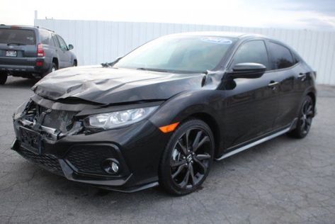 lots of options 2017 Honda Civic Sport Hatchback repairable Civic Sport Hatchback, Honda Civic Sport Hatchback, Black Honda Civic, Auto Body Work, Black Honda, Honda Civic Sport, Car Fix, Automotive Repair Shop, Honda (car)