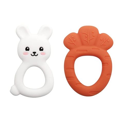 Amazon.com : Teething Toys for Babies 0-6 Months, PAPACHOO 2 Pack Bunny Carrot Super Soft Silicone Baby Soothing Teether Toy, Chew Silicone Infant Toys for Baby Teething Relief, Bpa Free : Baby Aesthetic Baby Toys, Baby Boy Registry, Teethers For Babies, Teething Toys For Babies, Baby Bunny Toy, Infant Toys, Baby Lulu, Bunny Carrot, Baby Teether Toys