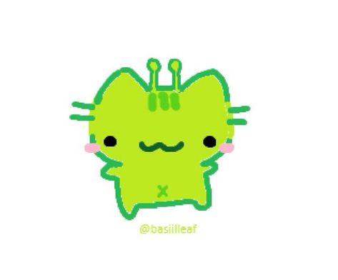 Alien Cute, Alien Drawings, Cute Easy Doodles, Goofy Drawing, Cat Doodle, Cute Alien, Little Doodles, Cat Icon, Cute Doodles Drawings