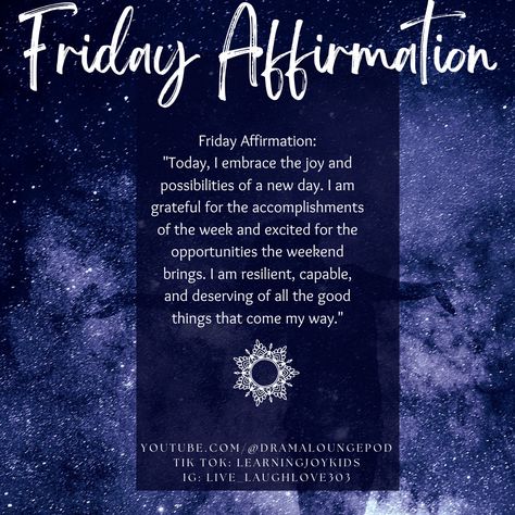 "Embrace the Joy: Your Friday Affirmation" #FridayAffirmation #PositiveVibes #Gratitude #SelfLove #WeekendMotivation #Mindfulness #Wellness Friday Affirmations Motivation, Weekend Motivation, Gratitude, Positive Vibes, Self Love, Affirmations, Mindfulness