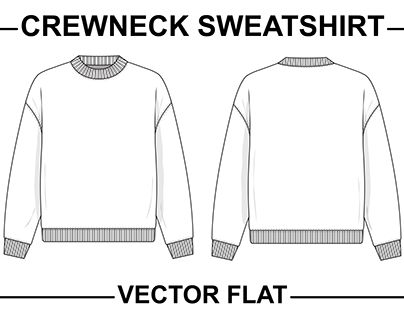 Check out new work on my @Behance profile: "Crewneck Sweatshirt Vector Fashion Flat CAD" http://be.net/gallery/148452897/Crewneck-Sweatshirt-Vector-Fashion-Flat-CAD Sweatshirt Flat Sketch, Schematics Design, Sweatshirt Sketch, Sweatshirt Illustration, Clothing Templates, Men Sportswear, Graphic Design Portfolio Inspiration, Flat Drawings, Fashion Design Template