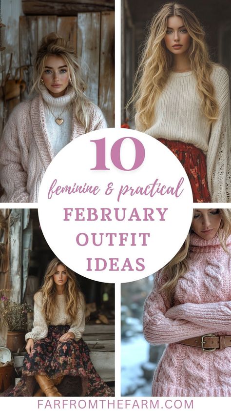 February Outfit Ideas Valentines Day Outfits Vintage, February Aesthetic Outfit, Chic Valentines Day Outfit, Romantic Style Winter, February Outfits 2024, Winter Valentines Day Outfit, Romantic Winter Outfits, Romantic Outfit Winter, Feminine Outfits Winter