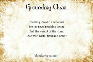 Grounding chant Chants For Witches, Beauty Chant, Pagan Chants, Magic Chants, Witch Chants, Wiccan Prayers, Witch Notes, Wiccan Chants, Magickal Tips