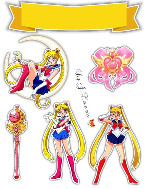 Sailor Moon Cakes, Sailor Moon Party, Sailor Moon Birthday, Lol Doll Cake, Saylor Moon, To Do Planner, Moon Party, Bee Party, Candy Cards