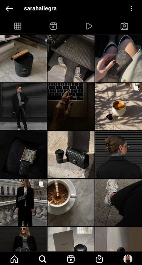 Dark Feeds Aesthetic Instagram, Feed Ig Aesthetic Brown, Black Feeds Aesthetic Instagram, Insta Feed Ideas Aesthetic Black, Buissnes Aesthetic, Dark Feeds Aesthetic, Dark Academia Instagram Feed, Black Instagram Feed, Dark Academia Instagram