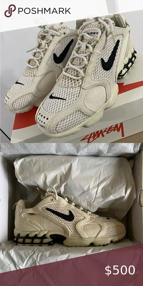 Stussy x Nike Air Zoom Spiridon Cage 2 “Fossil” Size 10 Stussy Outfit, Nike Air Zoom Spiridon, Air Zoom, Nike Air Zoom, Nike Zoom, Shoe Game, Wedding Sneaker, Fossil, Wedding Shoe