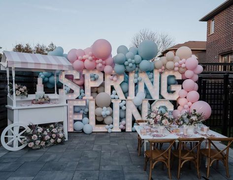 Spring Fling Party, Themed Birthday Party Ideas, Chic Birthday Party, Nerf Birthday Party, Dance Decorations, Chic Birthday, Dance Themes, Party Setup, Farm Birthday Party