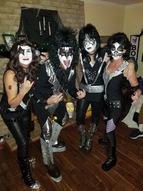 Kiss Costume Diy, 40th Birthday Cruise, 70s Costumes, Kiss Costume, 70s Costume, Birthday Cruise, Kiss Army, Halloween 2024, Costume Diy