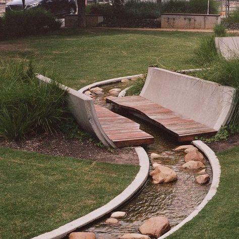 Dairy Road on Instagram: "The stream at Dairy Road⁠ ⁠ #DairyRoad #Site #Canberra" Wetland Landscape Design, Waterscape Design, Water Architecture, Urban Landscape Design, Landscaping Inspiration, Landscape Architecture Design, Splash Pad, Urban Furniture, Rain Garden