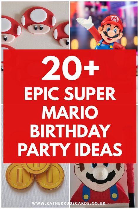 DIY creative Super Mario Bros themed birthday party ideas for kids Super Mario Bros Birthday Party Games, Super Mario Diy Party, Super Mario Brothers Birthday Party Food, Super Mario Brothers Party Games, Mario Birthday Party Games Diy, Mario Kart Themed Birthday Party, Mario Bros Birthday Party Ideas Diy, Mario Diy Crafts, Super Mario Themed Birthday Party Decorations