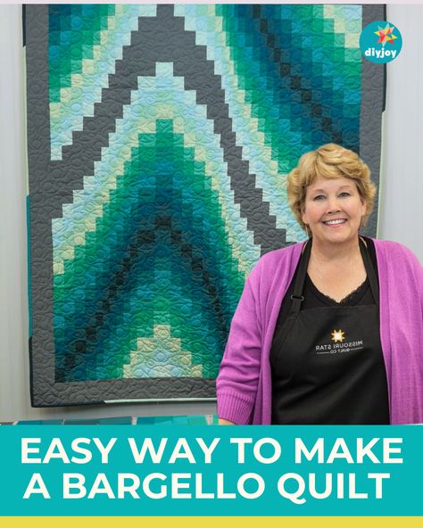 Do you want to learn how to make this quilt design? Find out the easy way to make a bargello quilt with this tutorial. Free Bargello Quilt Patterns, Bargello Quilt Patterns Free, Quilt As You Go Tutorial Easy, Jelly Rolls Fabric, Quilt As You Go Patterns Free, How To Quilt A Bargello Quilt, Bargello Quilt Patterns King Size, Bargello Quilts Tutorial, King Size Bargello Quilt Pattern