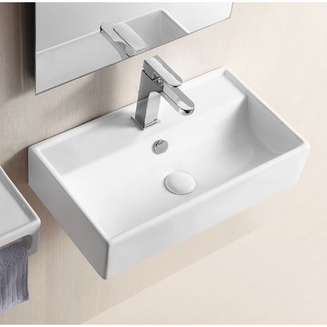 Shop for small bathroom sinks · Small vessel, wall mount, and corner sinks for small spaces and bathrooms · Free shipping on orders over $99 · Get up to 50% off! Powder Room Sinks, Restaurant Bathrooms, Mounted Bathroom Sink, Bathroom Main, Bathroom Sink Ideas, Wall Mounted Bathroom Sinks, Rectangular Sink Bathroom, Small Bathroom Sinks, Lavatory Sink