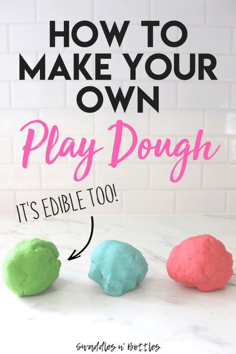 Homemade Play-Doh (It’s Edible Too!) Edible Play Doh, Edible Playdoh, Sensory Bottles For Toddlers, Nanny Activities, Nanny Ideas, Edible Playdough, Nanny Life, Indoor Activities For Toddlers, Fun Indoor Activities