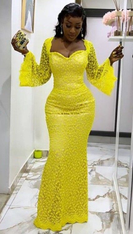 Senegalese Outfits, Summer Prom Dresses, Senegalese Dresses, African Print Wedding Dress, Nigerian Lace Dress, Plus Size Mermaid, Lace Dress Classy, Nigerian Lace Styles Dress, Lace Gown Styles