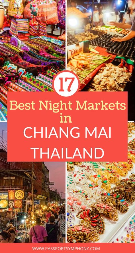 There are many night markets spread across the city, and in this post, we’ll do our best to cover all of them and provide you with some useful tips about shopping at Chiang Mai night markets, what to buy, where to get things, how to bargain and much more! | Chiang Mai night market |Chiang Mai night bazaar | what to do in Chiang Mai | Chiang Mai Thailand night | Chiang Mai Thailand night bazaar | #Thailand #ChiangMai Thailand Night, Chang Mai Thailand, Thailand Bucket List, Thailand Packing, Thailand Travel Tips, Thailand Travel Guide, Solo Travel Tips, Chiang Mai Thailand, Southeast Asia Travel