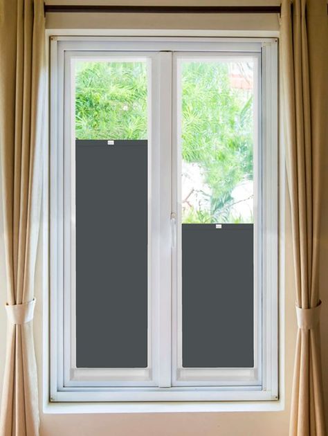 Perfect Fit Blackout Carbon Bottom Up Blind Large Roller Blinds, Roller Blinds Bathroom, Vertical Blind Slats, Sheer Roller Blinds, Patterned Blinds, Beautiful Blinds, Fabric Roller Blinds, White Blinds, Skylight Blinds