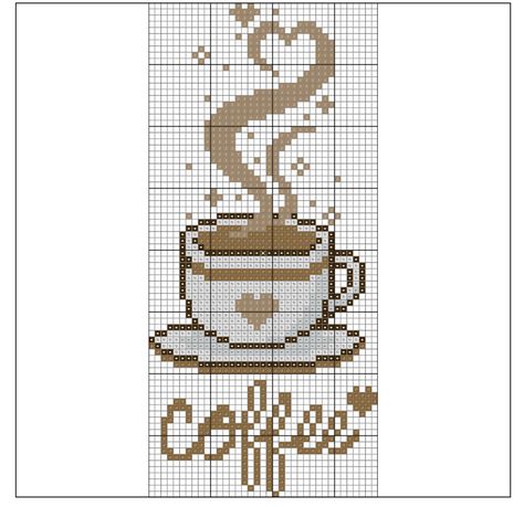 Cafe Cross Stitch, Cross Stitch Mug, Coffee Cup Cross Stitch Pattern, Cross Stitch Coffee Cup Free Pattern, Coffee Cross Stitch Pattern Free, Cross Stitch Patterns Coffee, Cross Stitch Coffee, Coffee Cross Stitch Pattern, Coffee Cross Stitch