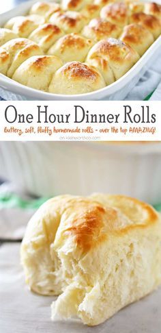 One Hour Dinner Rolls Easy Yeast Rolls Recipe, One Hour Dinner Rolls, Easy Yeast Rolls, Yeast Rolls Recipe, Fluffy Dinner Rolls, Homemade Rolls, Yeast Breads, Yeast Rolls, Dinner Rolls Recipe