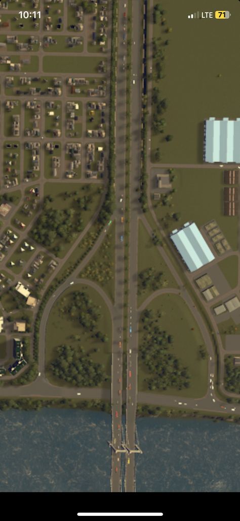 Cities Skylines City Entrance, City Skylines Game Layout, City Skylines Game Ideas, Cities Skylines Starting Layout, City Skylines Road Layout, Cities Skylines Industry Layout, City Planning Design Layout, Cities Skylines Road Layout, Simcity Layout