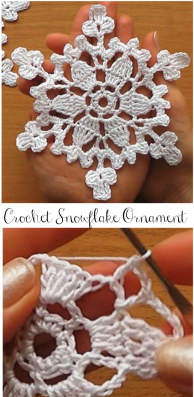 Snowflake Crochet Christmas Snowflakes, Crochet Snowflake, Crochet Snowflake Pattern, Confection Au Crochet, Crochet Xmas, Crochet Christmas Decorations, Crochet Ornaments, Crochet Snowflakes, Holiday Crochet