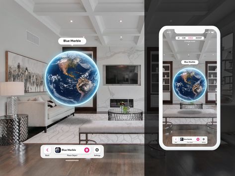 Merge HoloGlobe - AR/VR/Mixed Reality UX/UI by Priyanka Bhandari on Dribbble Fk Ui, Vr Ui, Interactive Web Design, Mixed Reality, Ar Vr, Banking App, Fashion Design Portfolio, Marketing Communication, Blue Marble