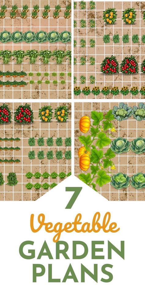 Planning a vegetable garden but all you have room for is a 10 x 10 space? You might be surprised by what you can grow. Here are sample garden plans for your smaller garden Garden Planting Layout, Vegetable Garden Plans, Veggie Garden Layout, Planting Layout, Vegetable Garden Layout Design, Small Garden Plans, Small Garden Layout, Kleiner Pool Design, Garden Planning Layout