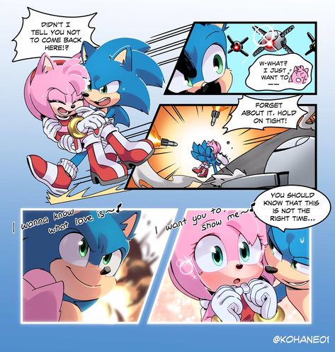 Sonic rescue Amy | Sonic the Hedgehog (2020 Film) | Know Your Meme Sonamy Comics, Movie Amy, Sonic And Tails, Sonamy Comic, Princesas Disney Anime, Sonic The Movie, Hedgehog Movie, Sonic Heroes, Sonic And Amy