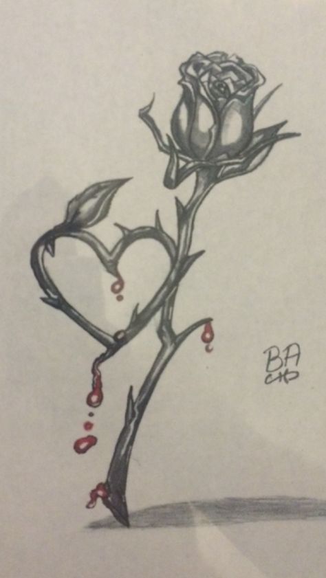 Red Rose Drawing, Skull Rose Tattoos, Drawing Blood, Red Aesthetic Grunge, Eagle Drawing, Tattoo Patterns, Aesthetic Roses, Sketch Paper, Rose Drawing