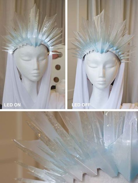 Costume Headpieces, Lightning Cosplay, Cosplay Couple, Headpiece Diy, Costume Tutorial, Snow Fairy, Cosplay Tutorial, Run It, Head Jewelry