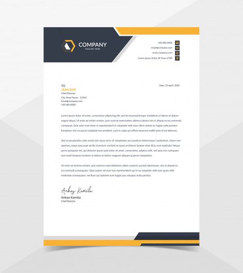 Professional and modern corporate letter... | Premium Vector #Freepik #vector #business #template #letterhead #stationery Letter Heads Design Creative, Letterhead Design Inspiration, Letterhead Sample, Stationery Design Inspiration, Free Letterhead Templates, Company Letterhead Template, Company Letterhead, Letterhead Business, Front Gate