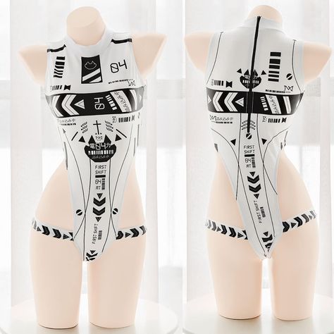 Shop Bodysuits on Killer Lookz Punk Cat, Rave Y2k, Y2k Kawaii, Goth Fairy, Cyberpunk Fashion, Futuristic Fashion, Wearable Tech, Affordable Dresses, Tech Fashion