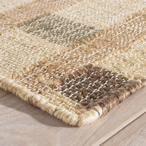 Dash and Albert Rugs Mosaic Hand Loomed Geometric Area Rug in Beige/Blue/Gray | Perigold Bright Rugs, Nautical Rugs, Dash And Albert Rugs, Coastal Rugs, Dash And Albert, Natural Fiber Rugs, Woven Rugs, Pastel Rugs, Sisal Rug