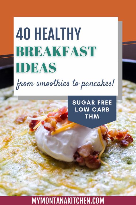 Here are 40 ideas for those mornings when your brain is empty of breakfast ideas! From smoothies and shakes to oatmeal recipes, from cereals to pancakes and biscuits, you'll find a healthy breakfast recipe to start your day off right. Check out this delicious, healthy roundup now. Sugar Free Breakfast Ideas, Trim Healthy Mama Breakfast, Montana Kitchen, Low Carb Cereal, Smoothies And Shakes, Sugar Free Breakfast, Low Carb Waffles, Low Carb Granola, Low Carb Biscuit