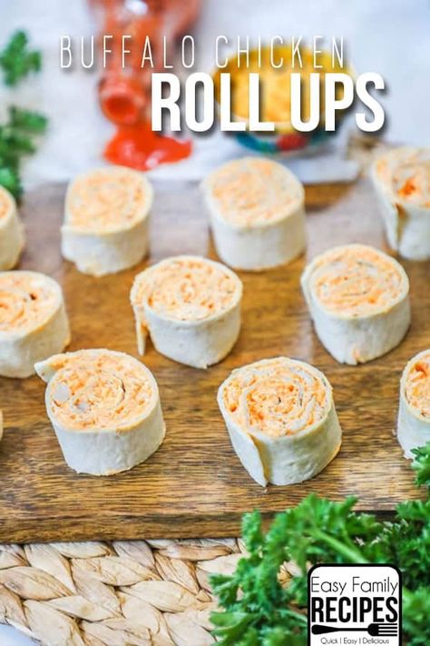 Buffalo Chicken Roll Ups, Buffalo Chicken Roll Up, Buffalo Chicken Rolls, Easy Potluck Recipes, Buffalo Chicken Casserole, Buffalo Chicken Wraps, Easy Buffalo Chicken, Chicken Roll Ups, Chicken Roll