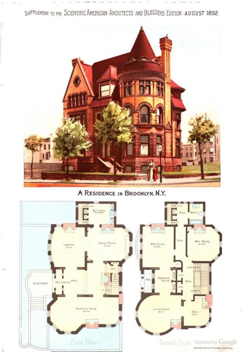 Gothic House Floor Plan, Gothic Victorian House Plans, Victorian House Floor Plans, Gothic House Plans, Gothic Victorian House, American Building, Castle Layout, Vampire House, Victorian House Plans