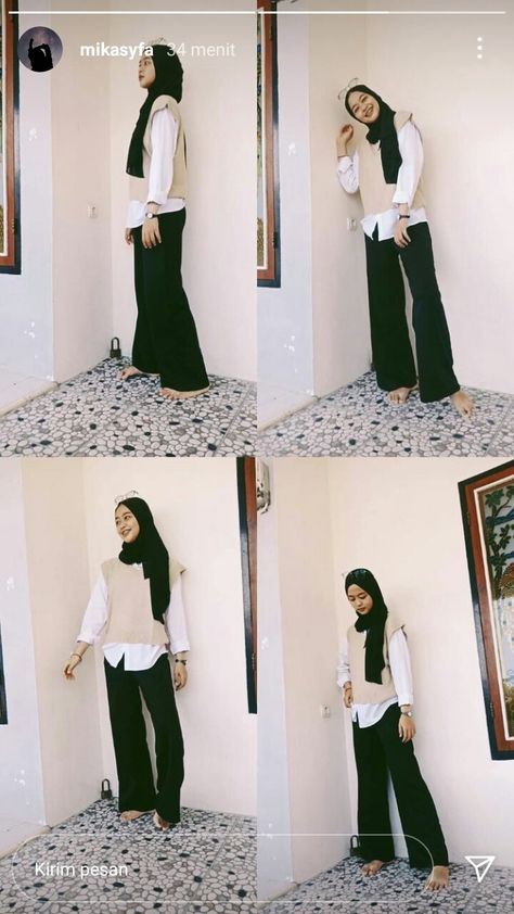 #ootd #vest #cream #eidmubarak Ootd Vest, Cream Vest, Eid Mubarak, Influencer, Ootd, Cream, Pants, White, Quick Saves