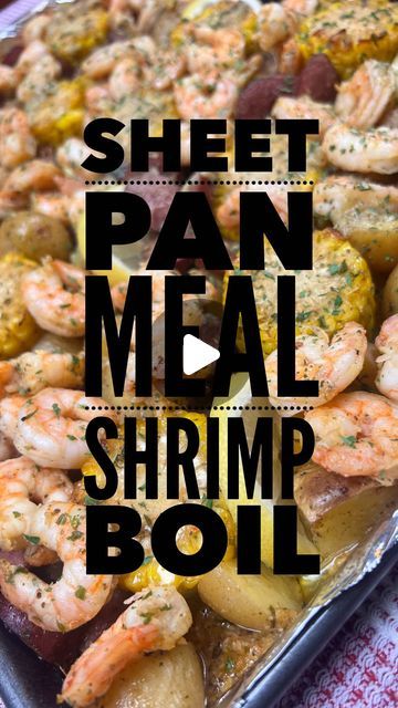 Sheet Pan Shrimp Dinner Recipes, Shrimp One Sheet Pan Recipes, Sheet Pan Meals Shrimp, Sheet Pan Shrimp Boil In Oven, Shrimp Boil Sheet Pan Dinner, Shrimp Boil In Oven, Easy Oven, Shrimp Dishes, Sheet Pan Dinners