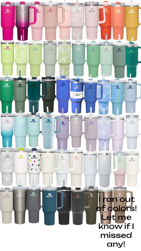 #stanlycups#stanley#rainbow#colors#outfitinspo#red#orange#yellow#green#blue#purple#pink#lightpink#lightblue#waterbottle Stanley Water Bottle, Stanley Products, Trendy Water Bottles, Rhinestone Cups, Sephora Skin Care, Cute Gifts For Friends, Cute Water Bottles, Pretty Cups, Tumbler Cups Diy