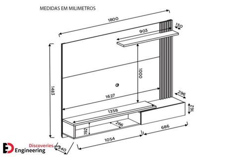 TV Unit Dimensions And Size Guide - Engineering Discoveries Tv Unit Dimensions, Tv Size Guide, Tv Stand Unit, Bedroom Tv Stand, Backdrop Tv, Tv Wall Cabinets, Different Interior Design Styles, Honeycomb Shelves, Space Tv