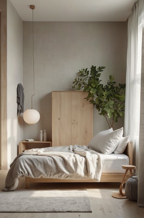 Scandinavian Interior Ikea, Scandi Bedroom, Bedroom 2024, Small Bedroom Layout, Small Apartment Bedrooms, Nordic Bedroom, New Bedroom Design, Bedroom Oasis, Youth Room