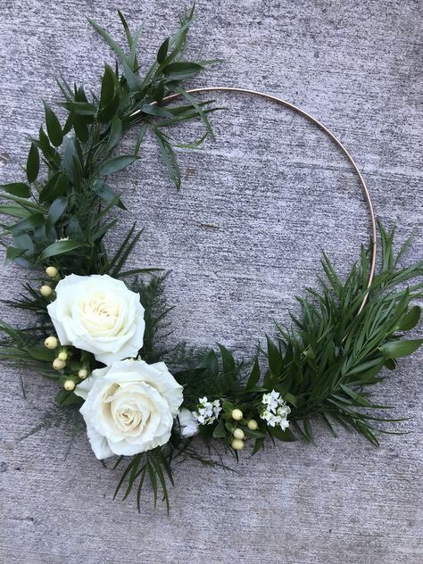 Sophisticated Floral Designs-Portland Oregon Wedding and event florist  Boho bridesmaids bouquet floral ring hoop Bridesmaid Hand Bouquet, Bridesmaid Rings Bouquet, Circle Wedding Bouquet, Ring Wedding Boquet, Ring Bouquet, Ring Bouquet Bridesmaid, Bridesmaid Flowers Simple, Eucalyptus Wedding Decor, Elvish Wedding