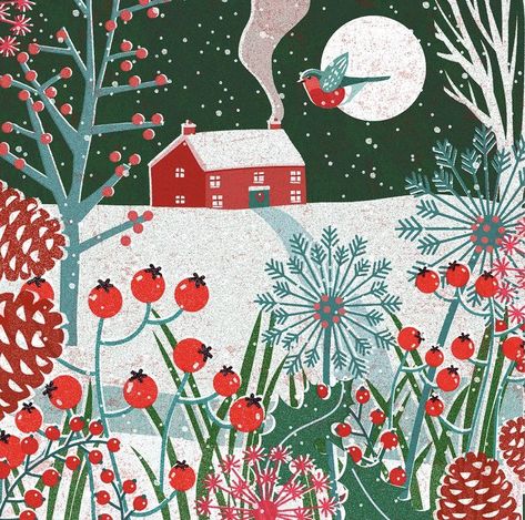 Alexandra Epps on Twitter: "Night.. #JoParry https://t.co/b8B5BaiuCL" / Twitter Snow Illustration Winter, Leave Art, Art Tutor, Winter Illustration, Spiced Coffee, Art Licensing, Christmas Card Design, Winter Art, Folk Art Painting