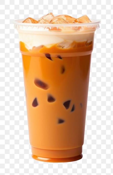 Minuman Thai Tea, Thai Tea Photography, Thai Tea Cup, Minuman Cup, Story Motion, Iced Black Coffee, Thai Tea Recipes, Juice Png, Tea Png