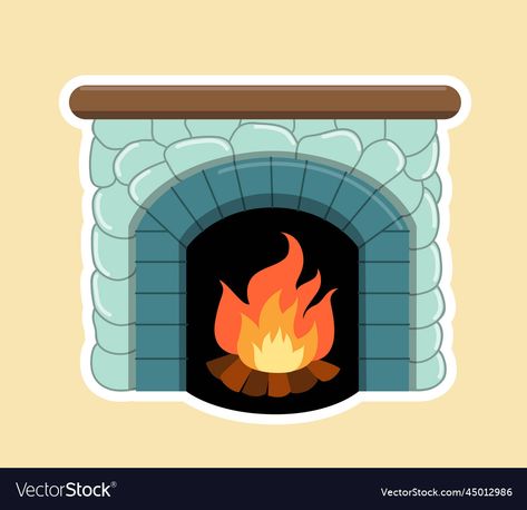 Cartoon Fireplace, Banner For Website, Weather Poster, Up Cartoon, Flat Vector Illustration, Christmas Fireplace, Flat Vector, Mock Up, Website Template