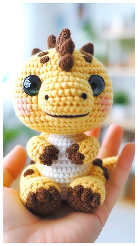 Amigurumi Dinosaur Crochet Free Pattern - Free Crochet Patterns Trex Amigurumi Free Pattern, Crochet T Rex Pattern Free, T Rex Crochet Pattern Free, Crochet Triceratops Free Pattern, Crochet Dinosaur Pattern Free, Crochet T-rex, Amigurumi Dinosaur, Crochet Project Free, Crocheted Amigurumi