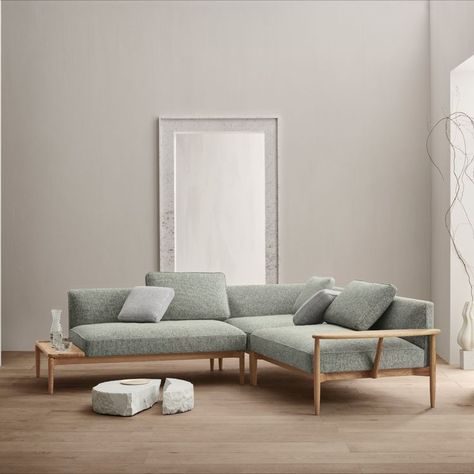 Shop suiteny.com for the Embrace sofa by EOOS. The design is the end result of several years of production, in order to create a simply perfect sofa. Embrace comprises a total of ten modules, each of which is combinable in every way imaginable, but they can also stand alone, making the sofa exceptionally versatile. Classic Sofa Living Room, Scandi Sofa, Small House Living Room, Scandinavian Sofa Design, Contemporary Sofa Design, On Suite, Scandinavian Home Interiors, Scandi Furniture, Contemporary Sofas