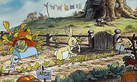 Heidi’s Cottage Pooh's Grand Adventure, Rabbit Garden, Animation Storyboard, Disney Wiki, Movies Disney, Winnie The Pooh Friends, Disney Animals, Animation Screencaps, Disney Lover