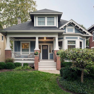 Hyde Park Home Addition and Renovation 1912 House, Upstairs Addition, Craftsman Exteriors, San Sequoia, 1900s House, Master Suite Remodel, Sims Builds, Interior Staircase, Cottage Style House Plans